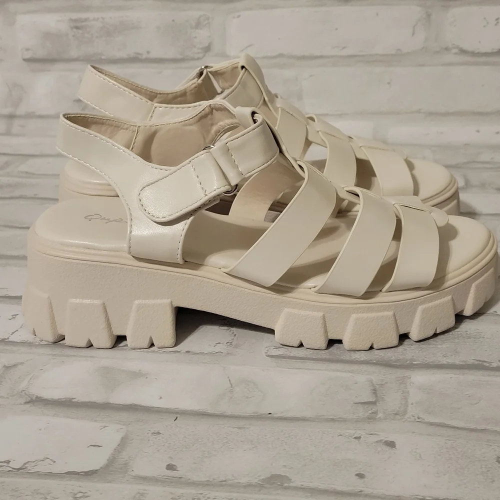 Off White Lug Sole Sandals - Picture 2 of 4